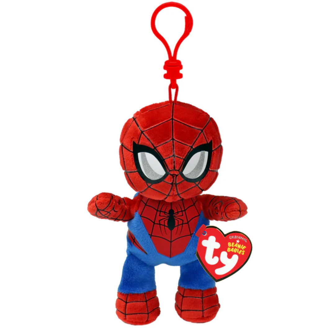 TY BEANIE BABIES CLIP MARVEL - SPIDERMAN