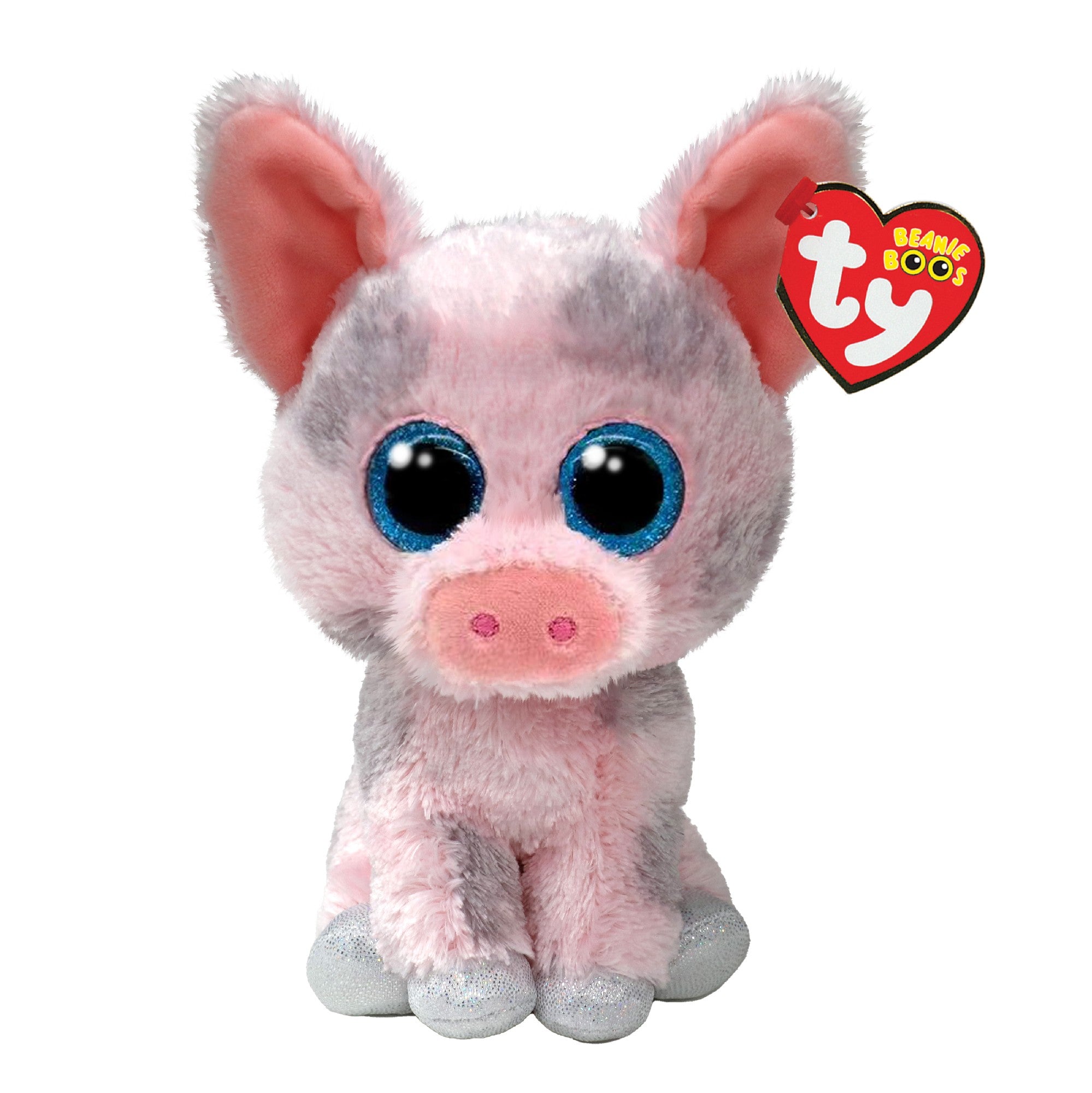 TY BEANIE BOOS REGULAR HAMBONE - PINK PIG