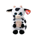 TY BEANIE BELLIES REGULAR HERDLY - BLACK & WHITE COW