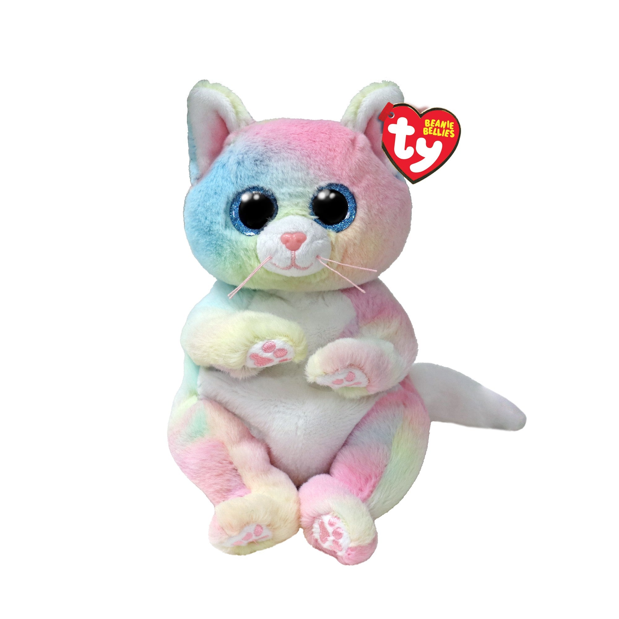 TY BEANIE BELLIES REGULAR JENNY - PASTEL CAT
