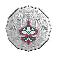 ROYAL AUSTRALIAN MINT 50 CENT 2025 UNCIRCULATED COIN - CHRISTMAS FESTIVE FLORALS