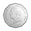 ROYAL AUSTRALIAN MINT 50 CENT 2025 UNCIRCULATED COIN - CHRISTMAS FESTIVE FLORALS