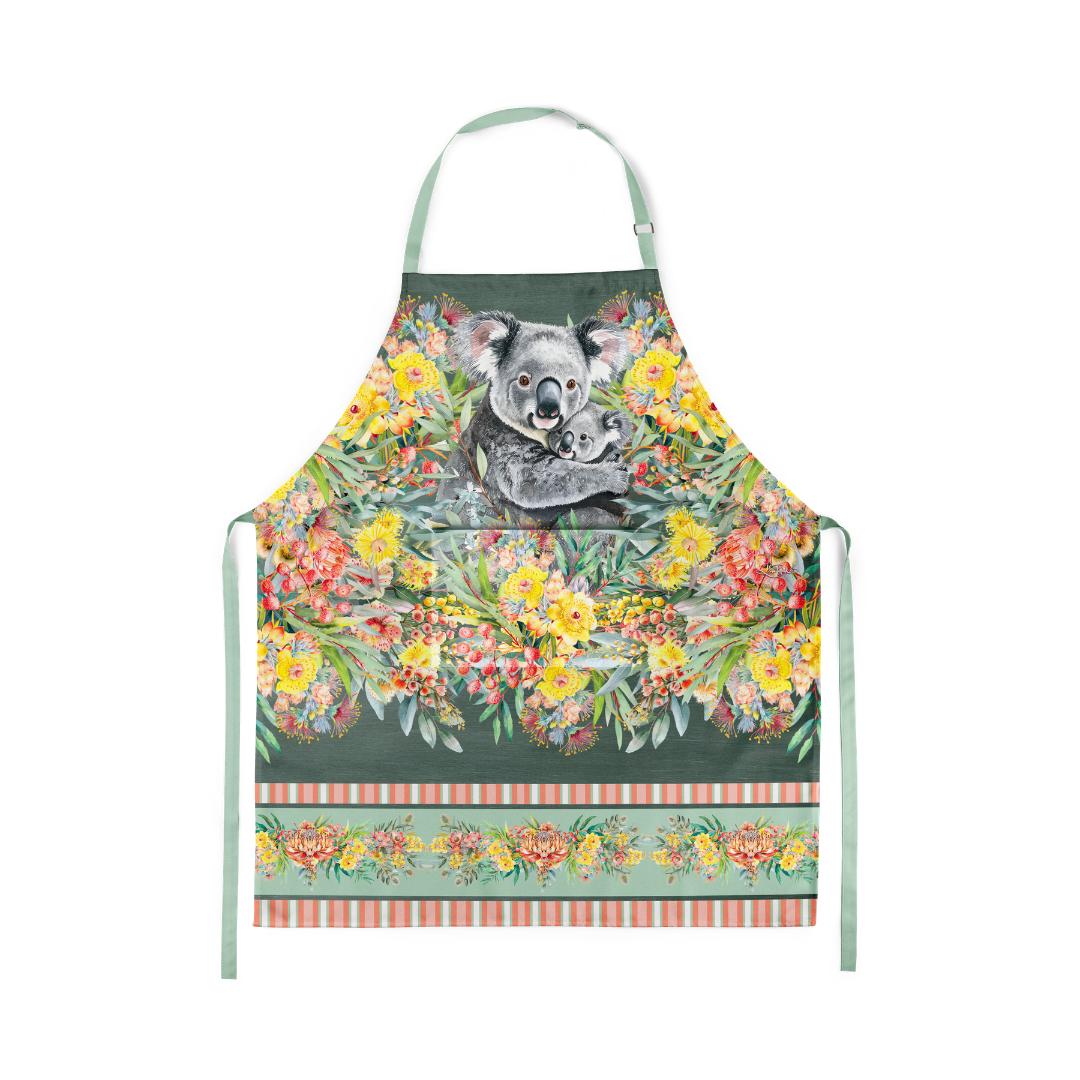 LISA POLLOCK COTTON APRON - KOALA CUDDLES