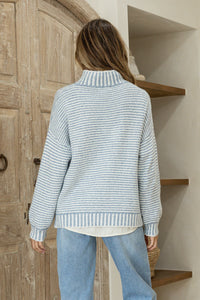 MISS MARLOW BILLIE KNIT - BLUE & WHITE STRIPE [SZ:S/M]
