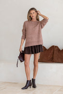 MISS MARLOW CANYON KNIT - NUTMEG [SZ:S/M]