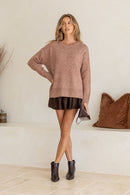 MISS MARLOW CANYON KNIT - NUTMEG [SZ:S/M]