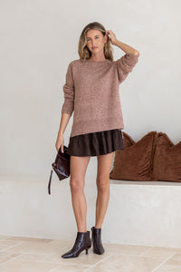 MISS MARLOW CANYON KNIT - NUTMEG [SZ:M/L]