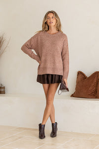 MISS MARLOW CANYON KNIT - NUTMEG [SZ:M/L]