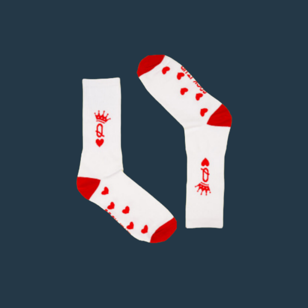 SOCK IT UP SOCKS - QUEEN OF HEARTS