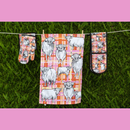 ALLGIFTS AUSTRALIA COTTON TEA TOWEL - HIGHLANDER COW