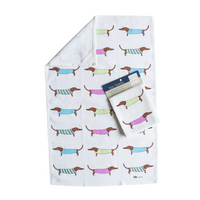 ALLGIFTS AUSTRALIA TEA TOWEL - SAUSAGE DOGS