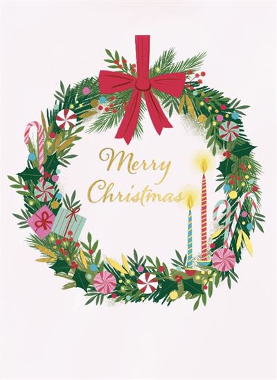 BOXED BOW WREATH