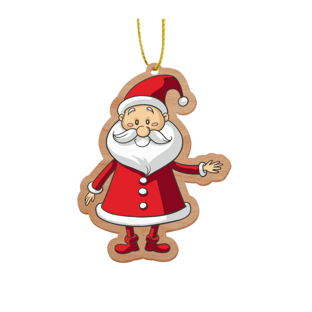 ARTICO WOODEN CHRISTMAS ORNAMENT - SANTA