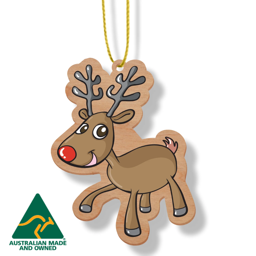 ARTICO WOODEN CHRISTMAS ORNAMENT - REINDEER
