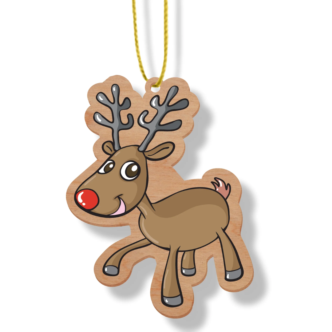 ARTICO WOODEN CHRISTMAS ORNAMENT - REINDEER
