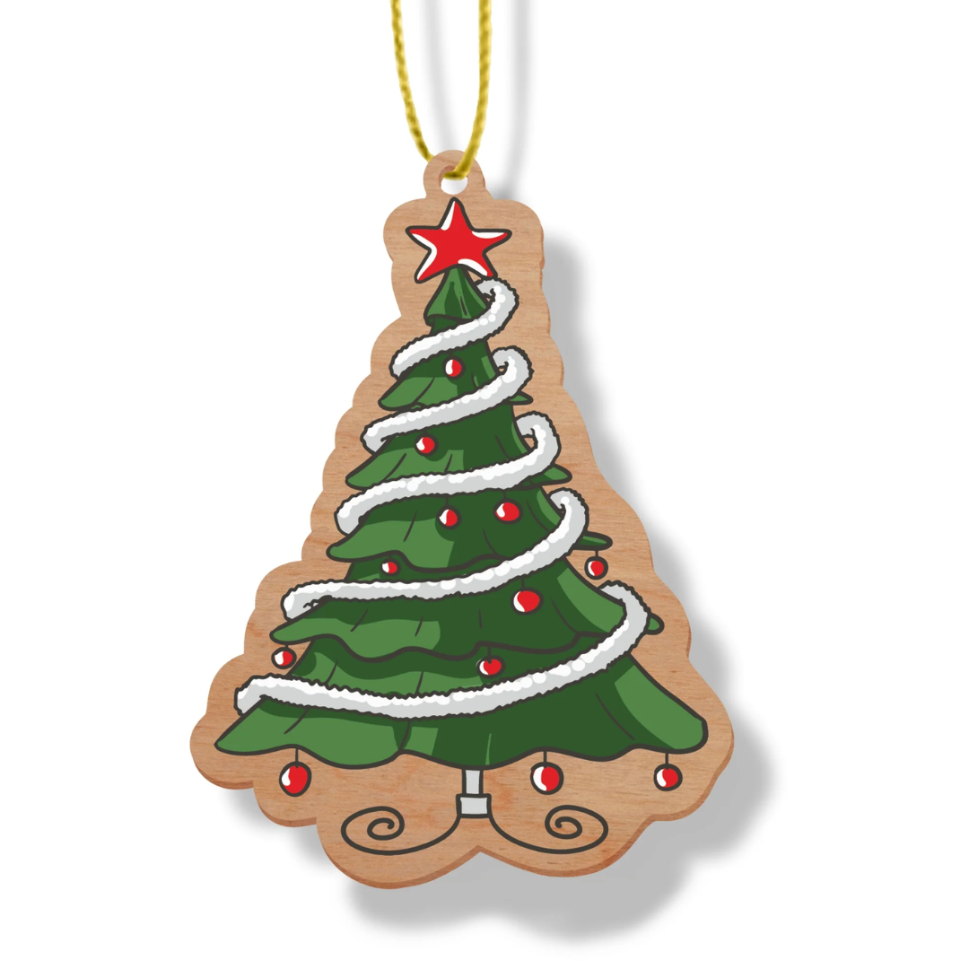 ARTICO WOODEN CHRISTMAS ORNAMENT - CHRISTMAS TREE
