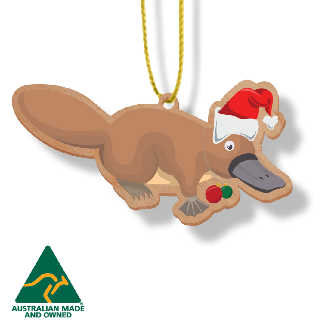 ARTICO WOODEN CHRISTMAS ORNAMENT - PLATYPUS