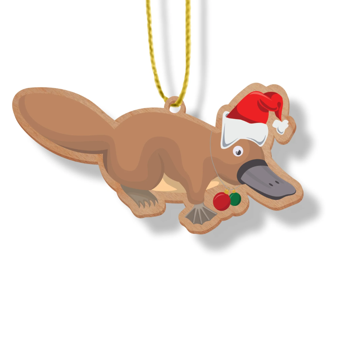 ARTICO WOODEN CHRISTMAS ORNAMENT - PLATYPUS