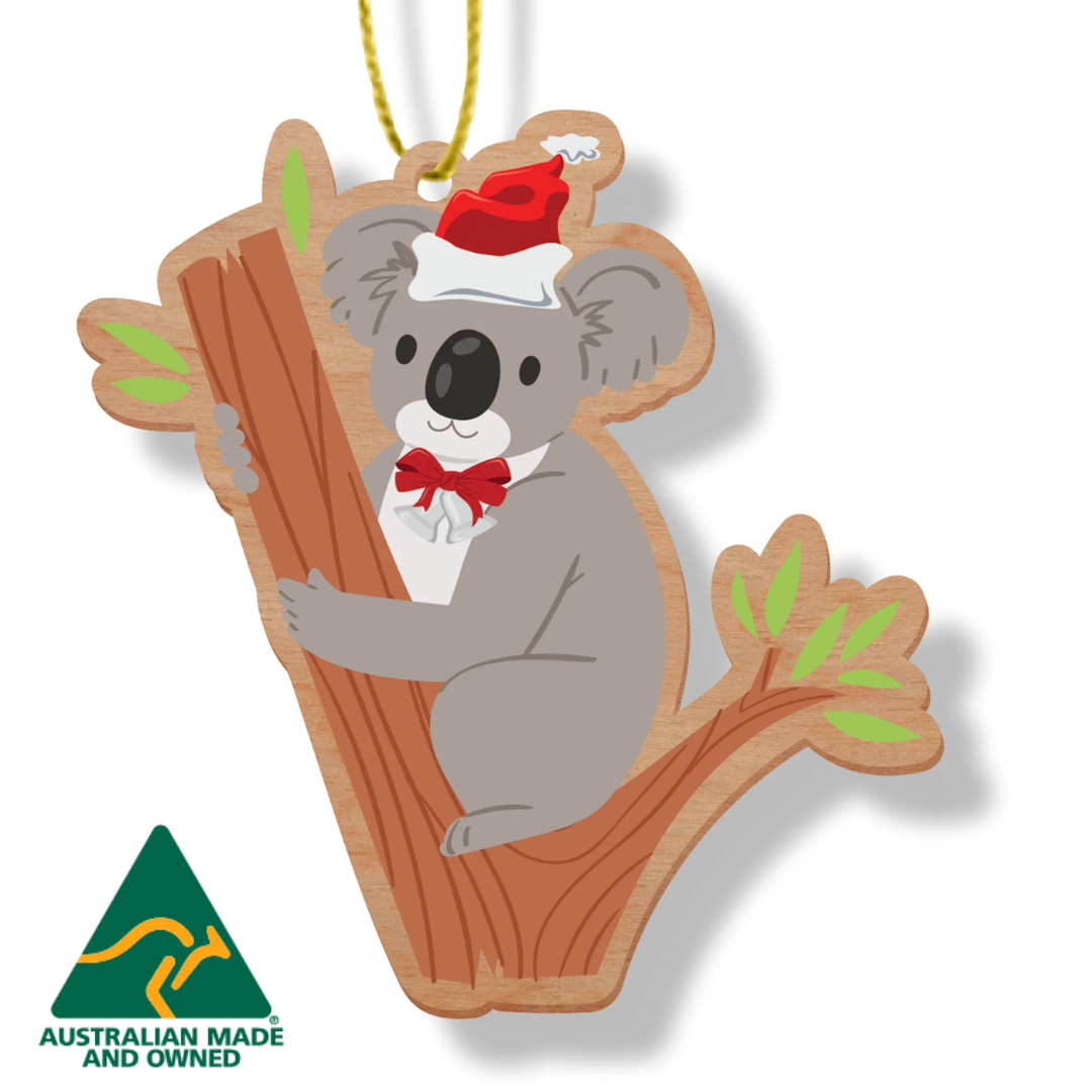 ARTICO WOODEN CHRISTMAS ORNAMENT - KOALA