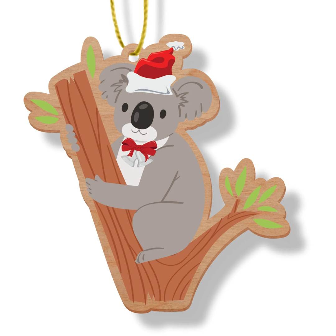 ARTICO WOODEN CHRISTMAS ORNAMENT - KOALA