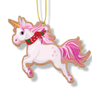ARTICO WOODEN CHRISTMAS ORNAMENT - UNICORN