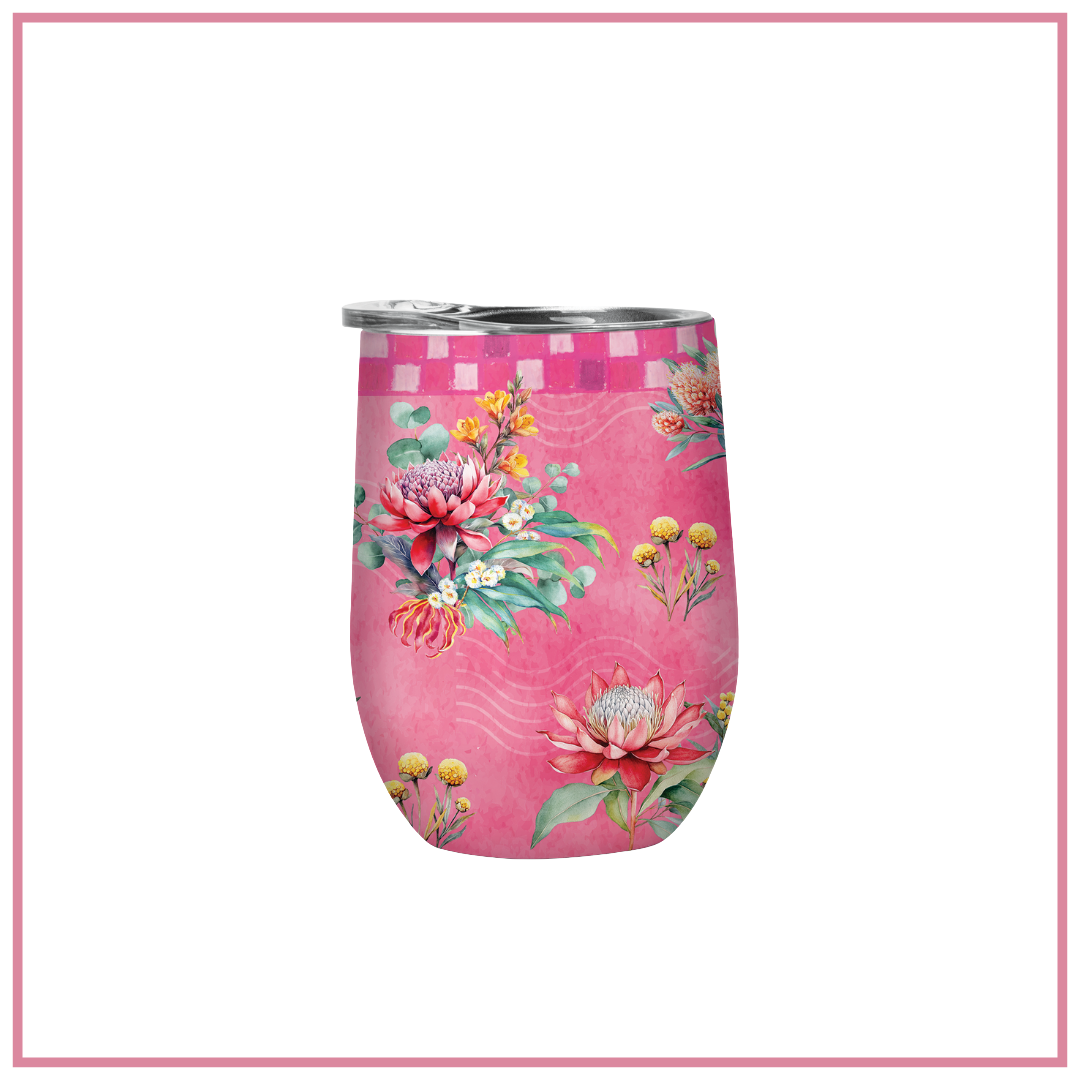 LISA POLLOCK STAINLESS STEEL BEVVY 350ml - PRETTY POSTAGE