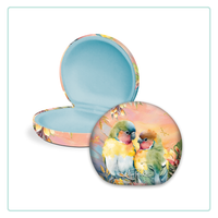 LISA POLLOCK TRAVEL CASE - SUNSET LOVE BIRDS