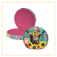 LISA POLLOCK TRAVEL CASE - CARNIVAL COW