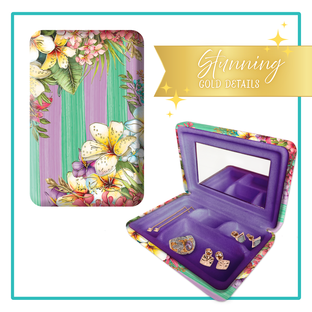 LISA POLLOCK COMPACT JEWELLERY CASE [DES:PARADISE BLOOM]