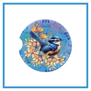 LISA POLLOCK CERAMIC CAR COASTER [DES:ROYAL WREN]