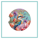 LISA POLLOCK CERAMIC CAR COASTERS [DES:VINTAGE KOOKAS]