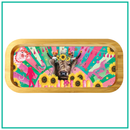 LISA POLLOCK BAMBOO TRINKET TRAY - CARNIVAL COW