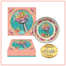 LISA POLLOCK CERAMIC TRINKET DISH w GOLD DETAILING & GIFT BOX - EDNA EMU