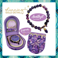 LISA POLLOCK CRYSTAL POINT BRACELET - AMETHYST