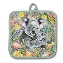 LISA POLLOCK OVEN MITT/POT HOLDER SET - KOALA CUDDLES
