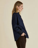 BETTY BASICS SONDERBORG SHIRT DARK INK DENIM [SZ:12]