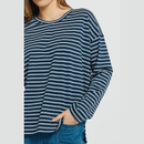 BETTY BASICS - VIENNA TEE NAVY/WHITE/BLUE STRIPE 8 [SZ:8]