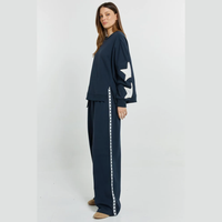 BETTY BASICS - SASKIA TRACKPANT NAVY/WHITE STARS 12 [SZ:12]