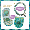LISA POLLOCK CRYSTAL POINT BRACELET - AQUAMARINE
