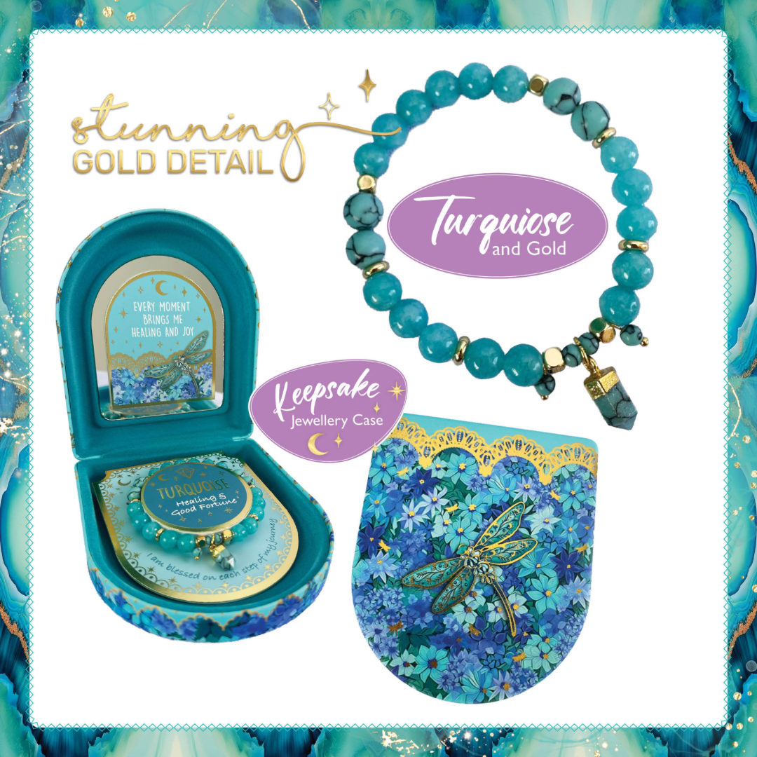 LISA POLLOCK CRYSTAL POINT BRACELET - TURQUOISE