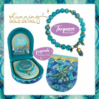 LISA POLLOCK CRYSTAL POINT BRACELET - TURQUOISE