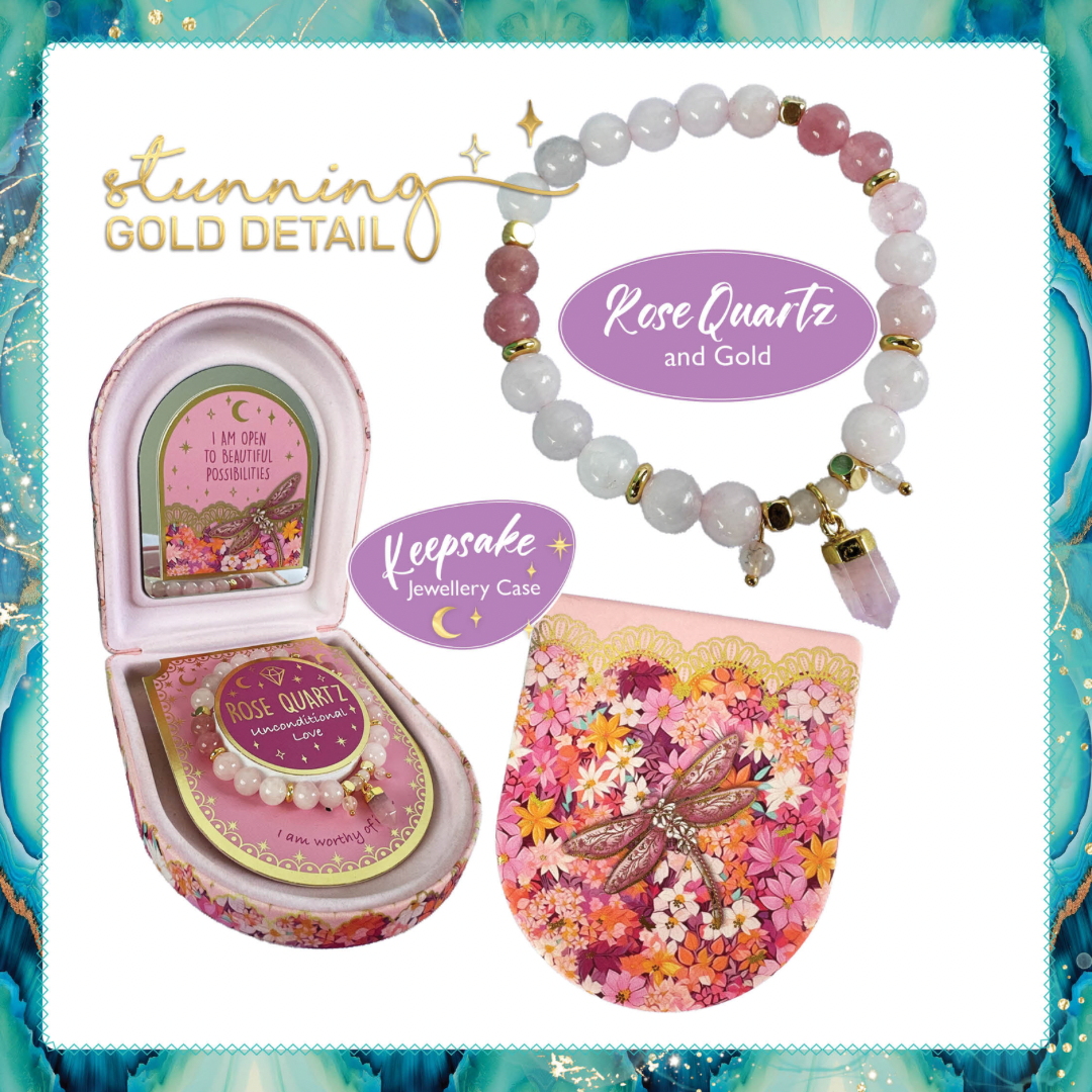 LISA POLLOCK CRYSTAL POINT BRACELET - ROSE QUARTZ