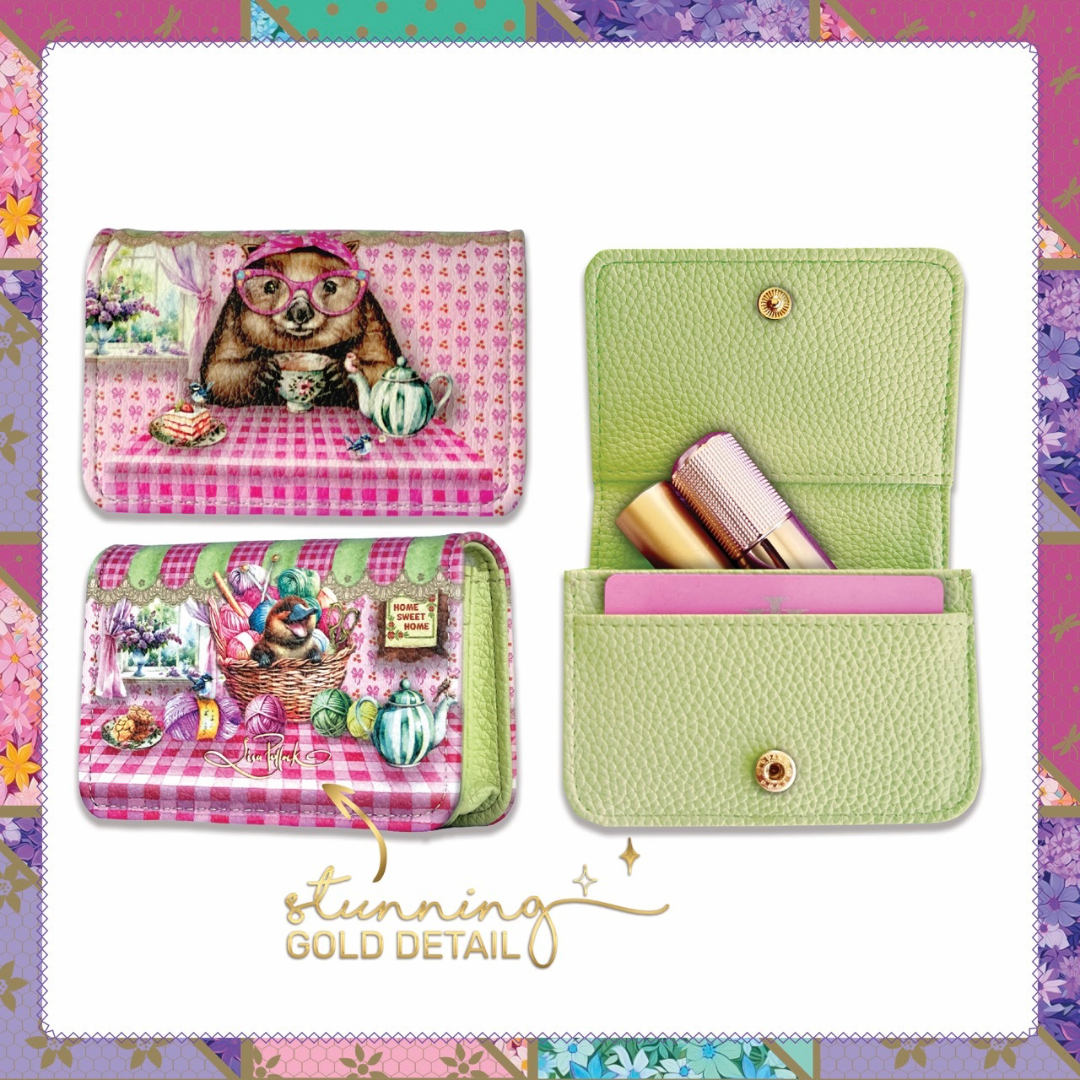 LISA POLLOCK CARD WALLET - WONDA WOMBAT